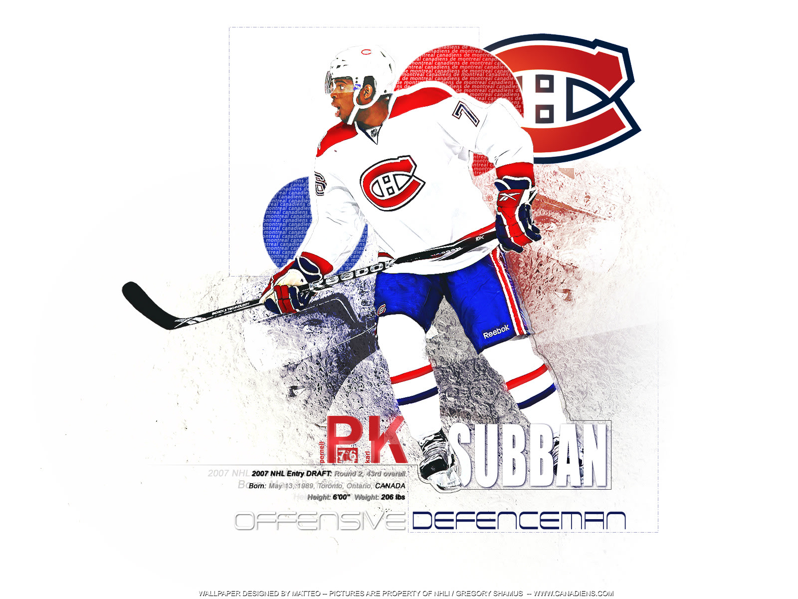 pk subban wallpaper,eishockeyausrüstung,hockey schutzausrüstung,sportausrüstung,college eishockey,jersey