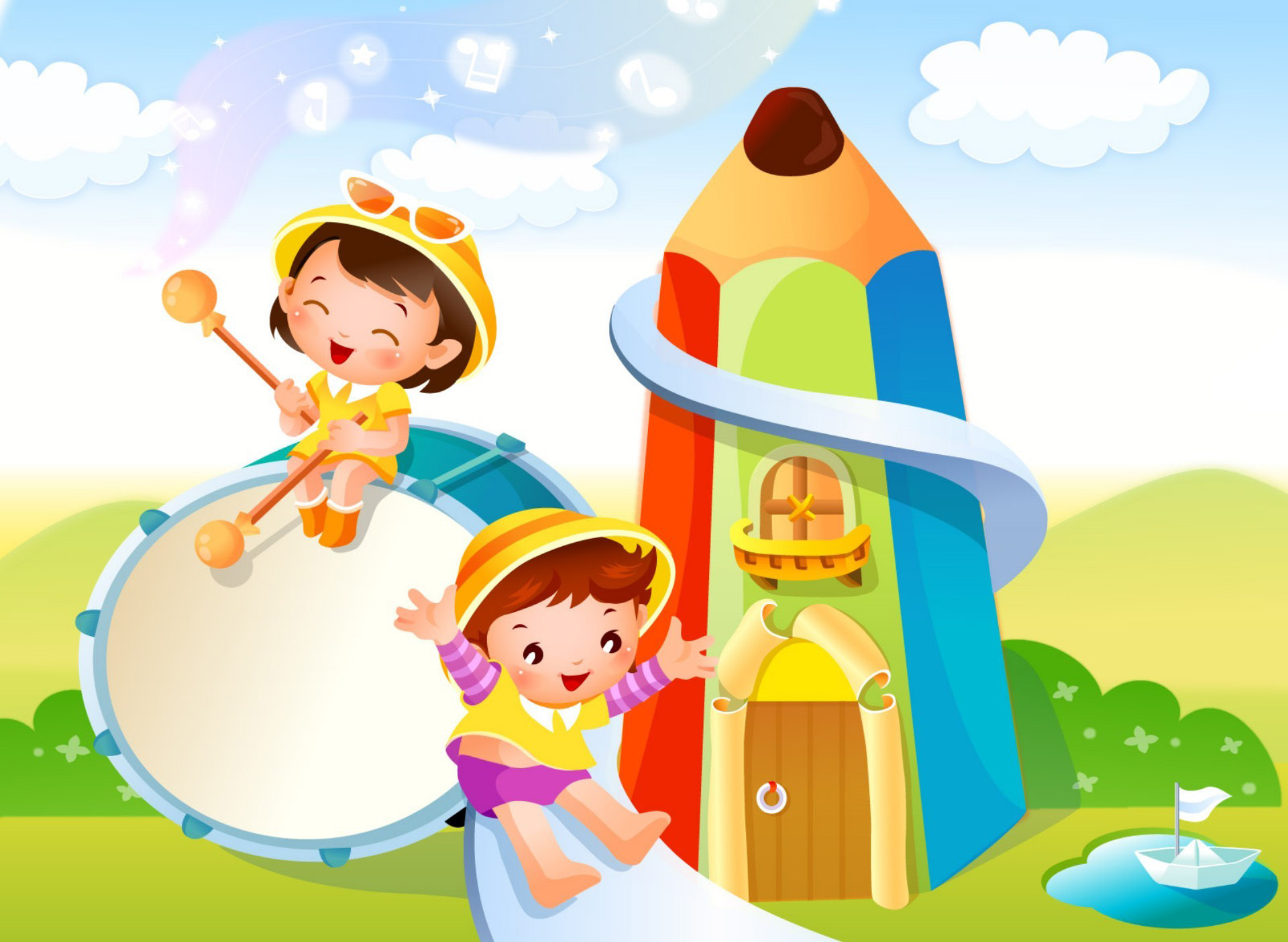 kid a wallpaper,cartoon,illustration,playing with kids,play,fun
