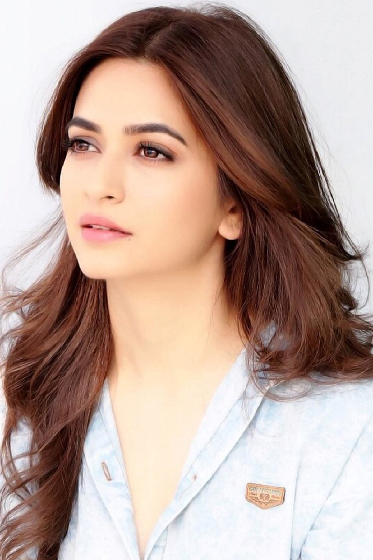 kriti kharbanda wallpaper,hair,face,hairstyle,eyebrow,brown hair