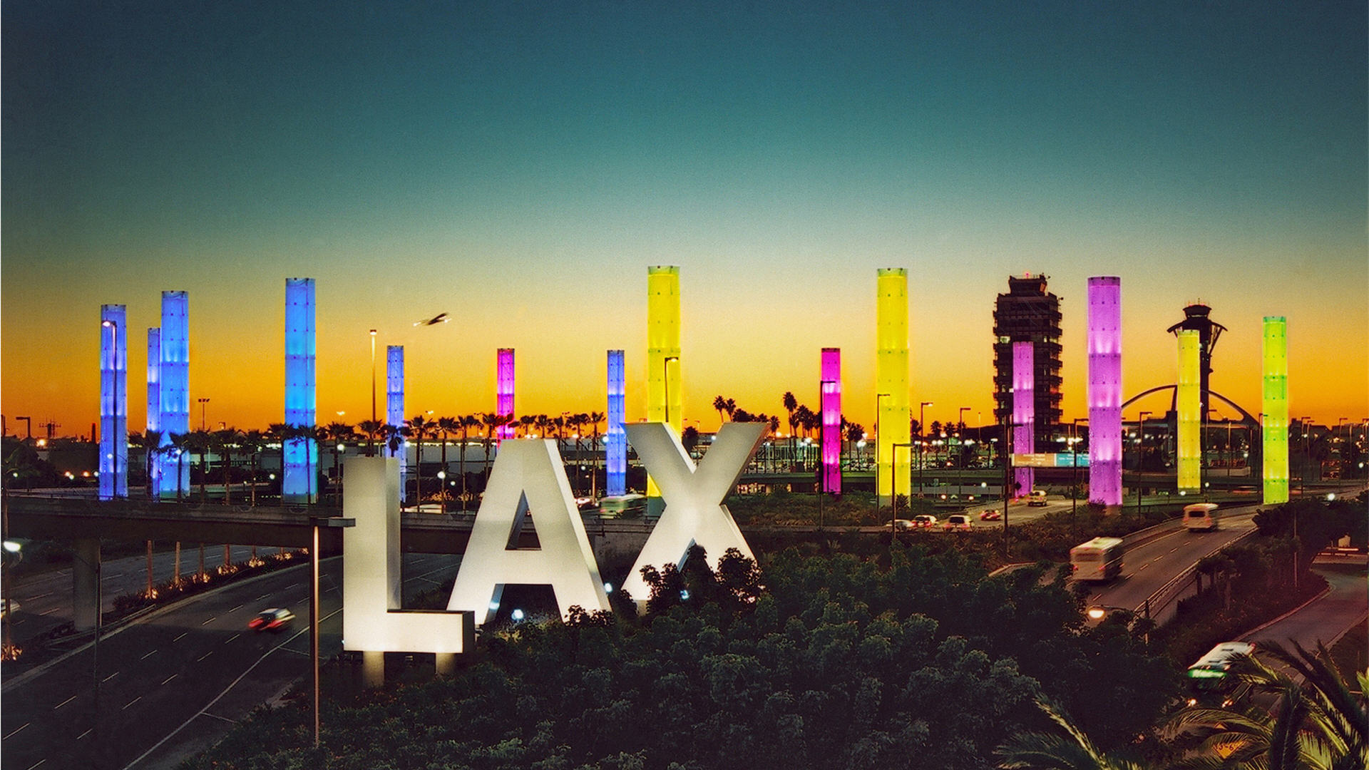 lax wallpaper,sky,light,landmark,metropolitan area,yellow (#233439