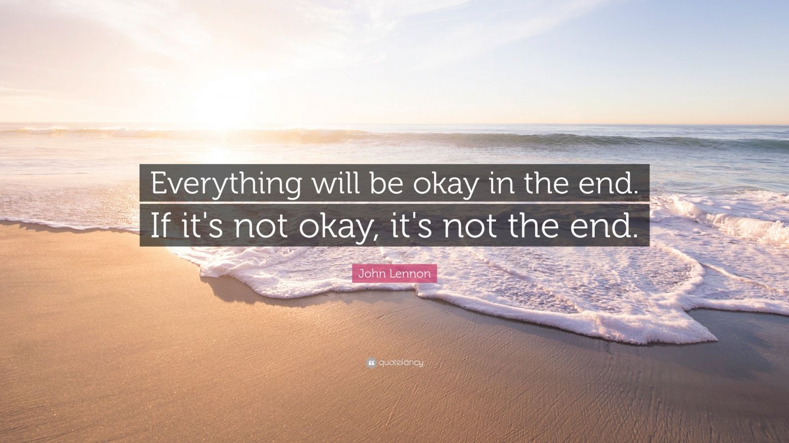 everything will be ok wallpaper,text,sky,morning,shore,sea