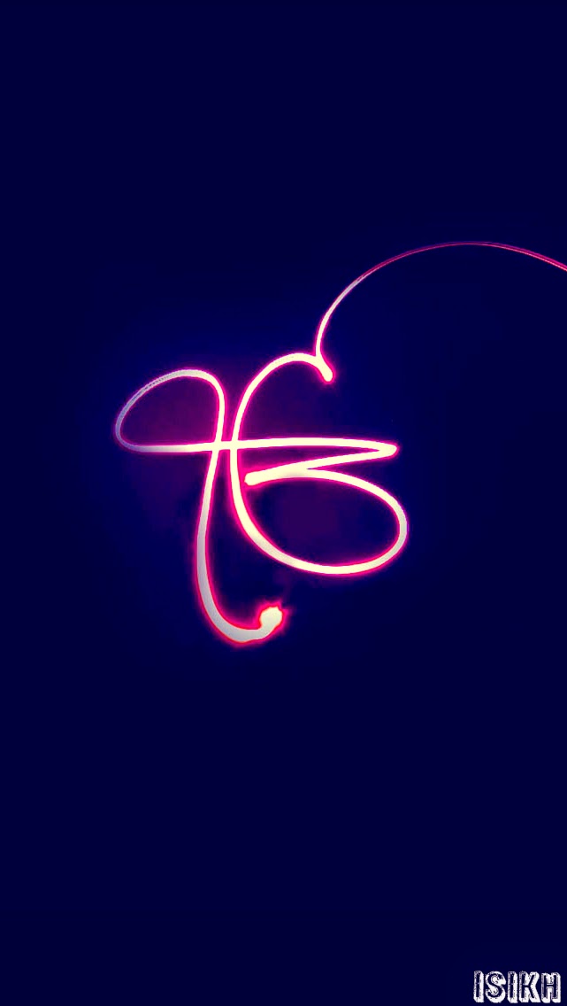 ek onkar wallpaper,light,neon,text,font,pink