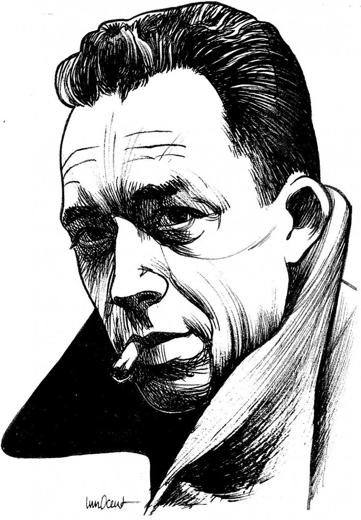 fond d'écran albert camus,visage,esquisser,dessin,front,illustration