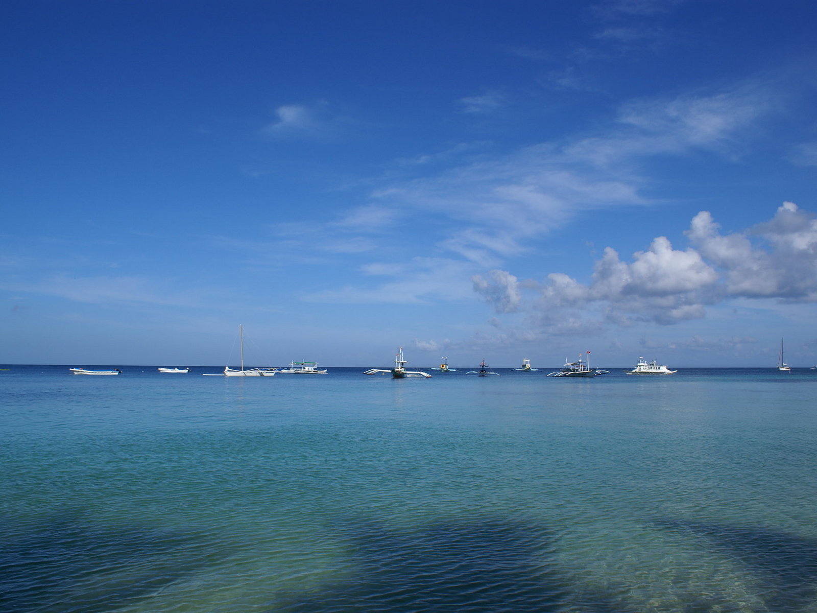 ocean scenery wallpaper,sky,body of water,blue,sea,ocean