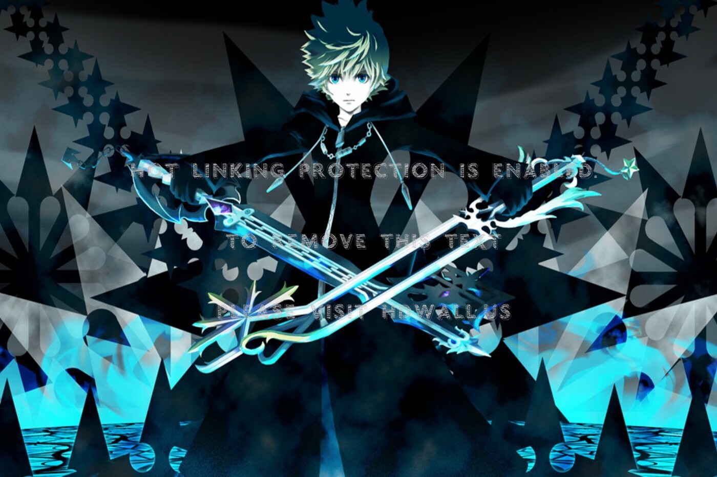 roxas wallpaper,cg artwork,anime,black hair,graphic design,graphics