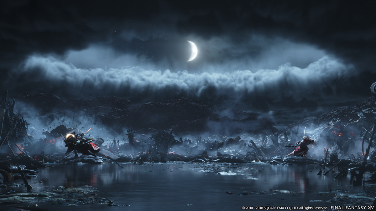 final fantasy live wallpaper,darkness,sky,light,moonlight,wave