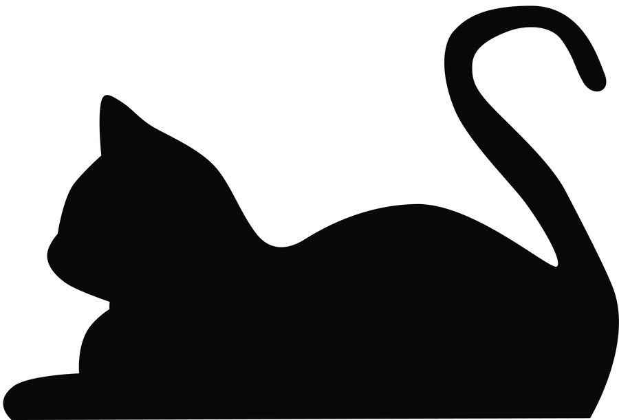 벽지 siluet,검은 고양이,고양이,클립 아트,백조,중소형 고양이