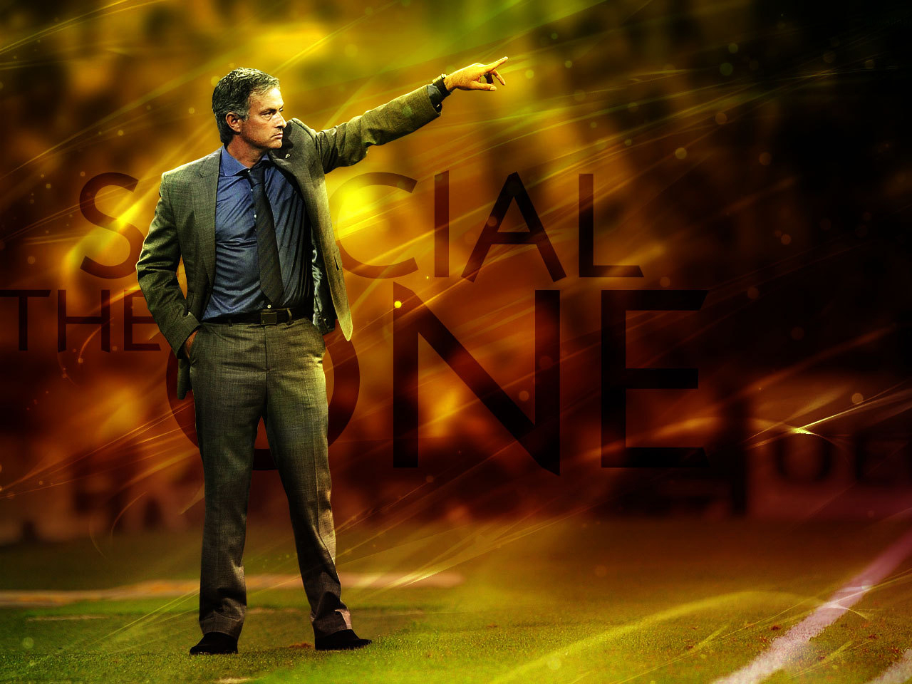 mourinho wallpaper,standing,grass,photography,performance,digital compositing