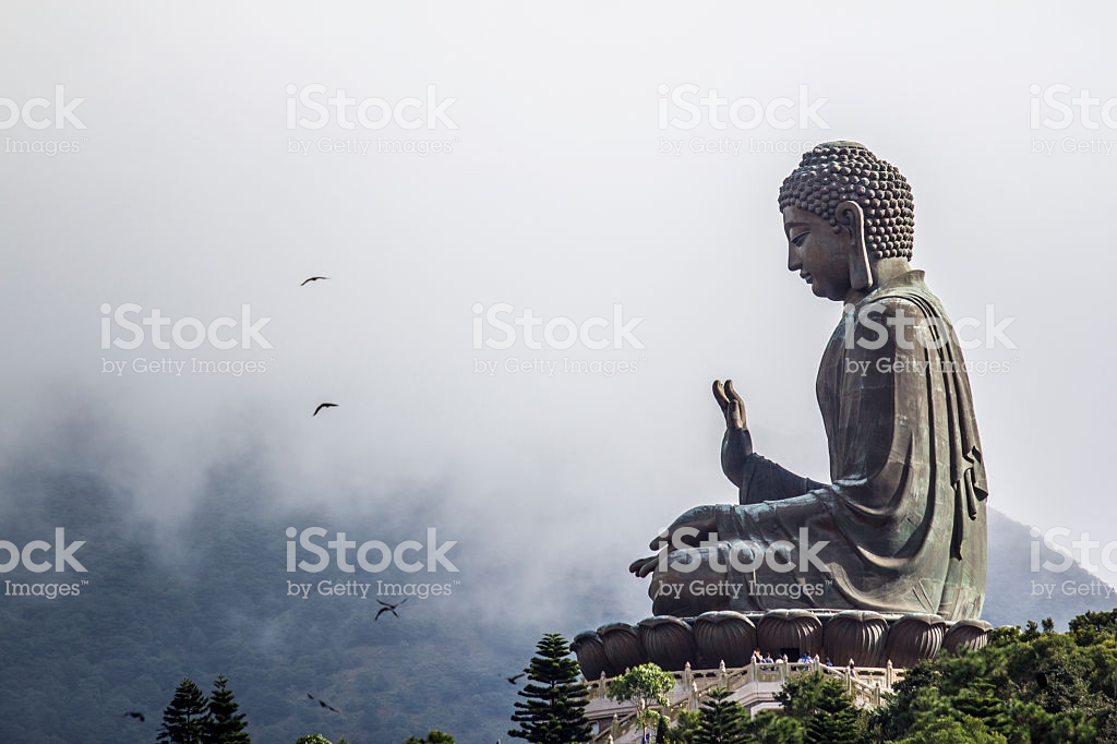 ブダ壁紙hd,立像,空,水,朝,雲