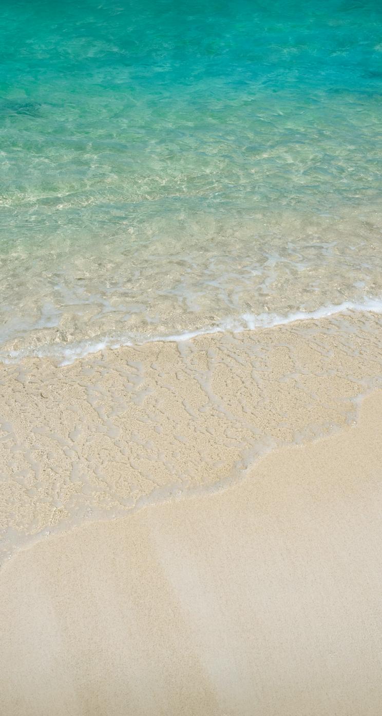 carta da parati ios beach,blu,sabbia,acqua,turchese,cielo