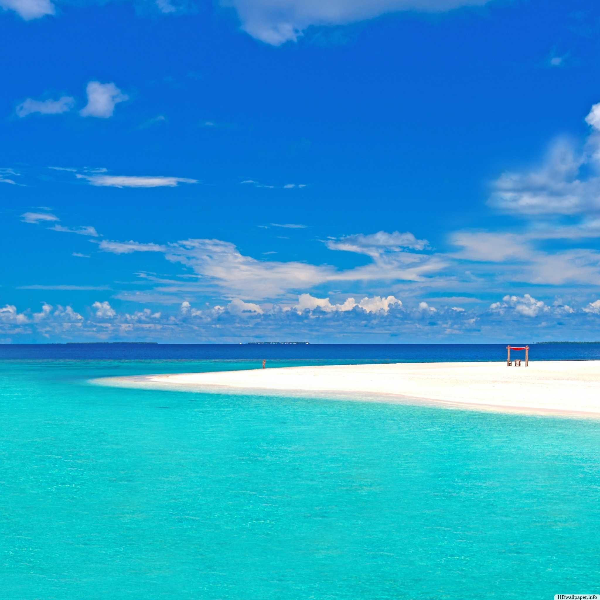 ios beach wallpaper,blue,sky,sea,aqua,ocean