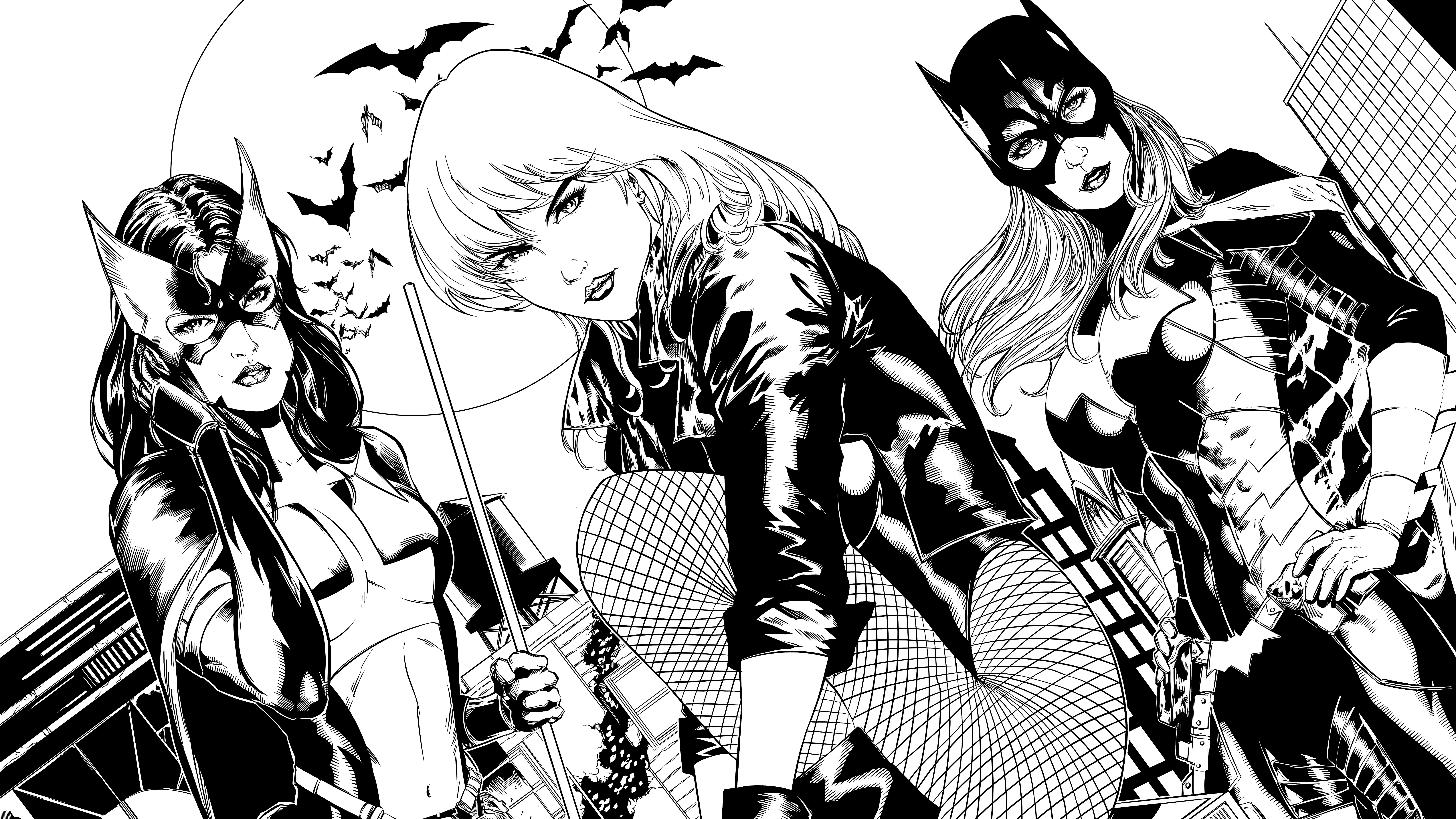 black canary wallpaper,cartoon,comics,illustration,fictional character,fiction