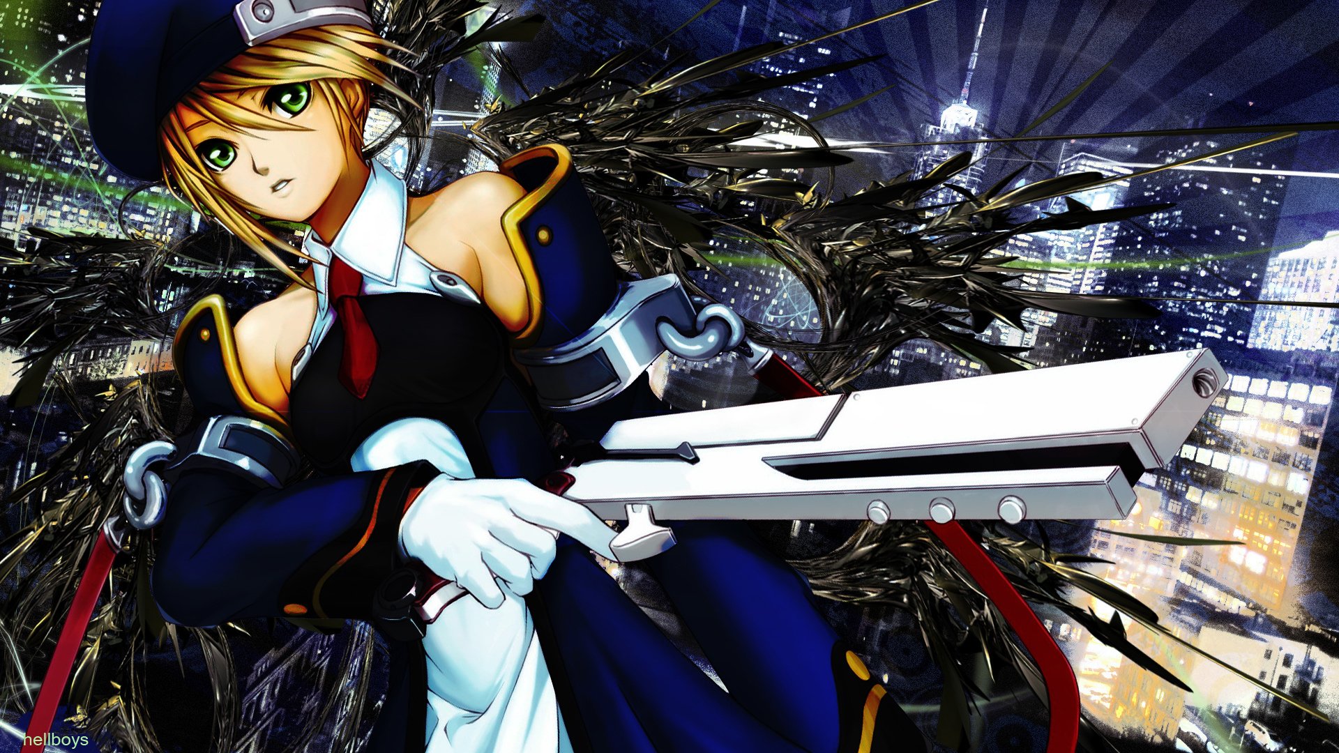 blazblue wallpaper,cartoon,anime,black hair,illustration,fictional character