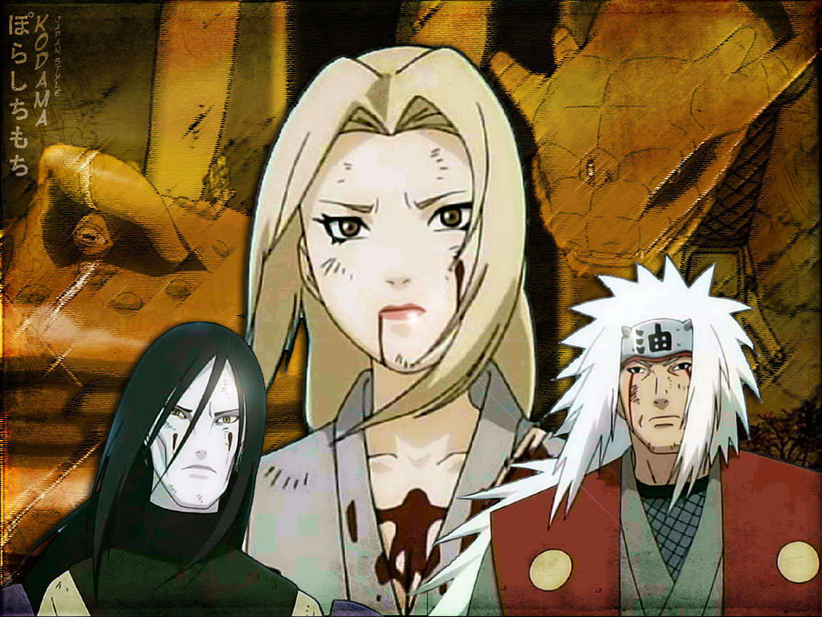 carta da parati lady tsunade,anime,cartone animato,cg artwork,naruto,illustrazione