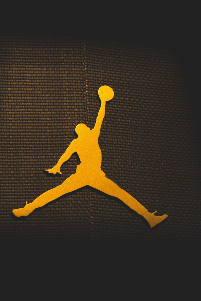 jordan logo wallpaper for iphone,yellow,t shirt,animation,illustration,logo