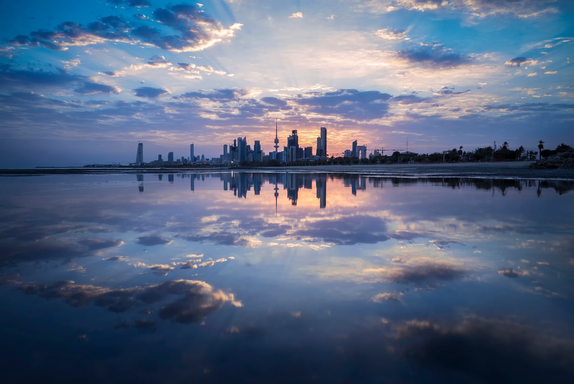 kuwait wallpaper,cielo,riflessione,acqua,natura,nube