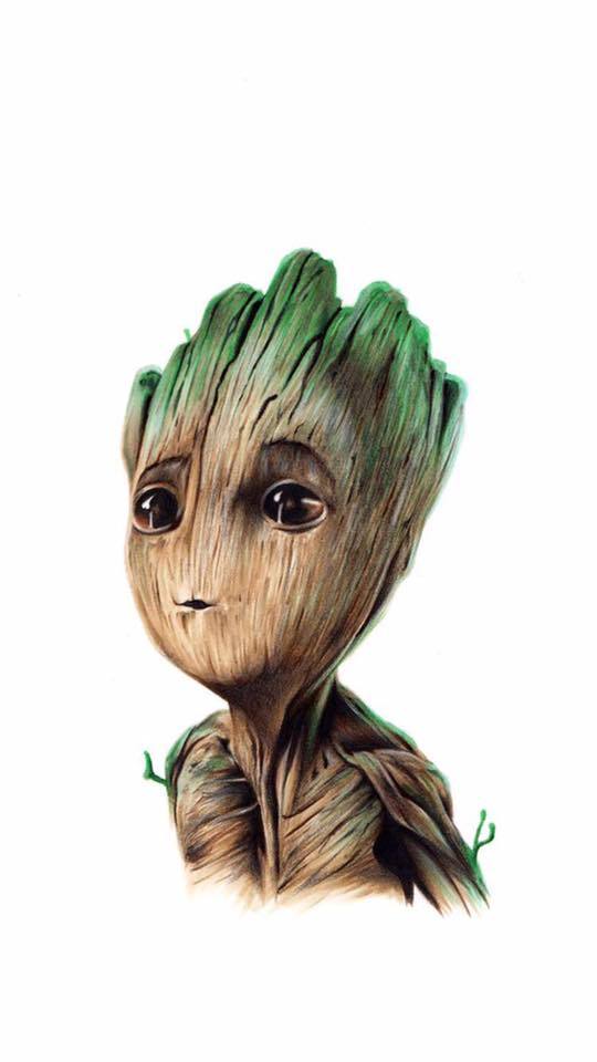 i am groot wallpaper,green,fictional character,drawing,sketch,illustration