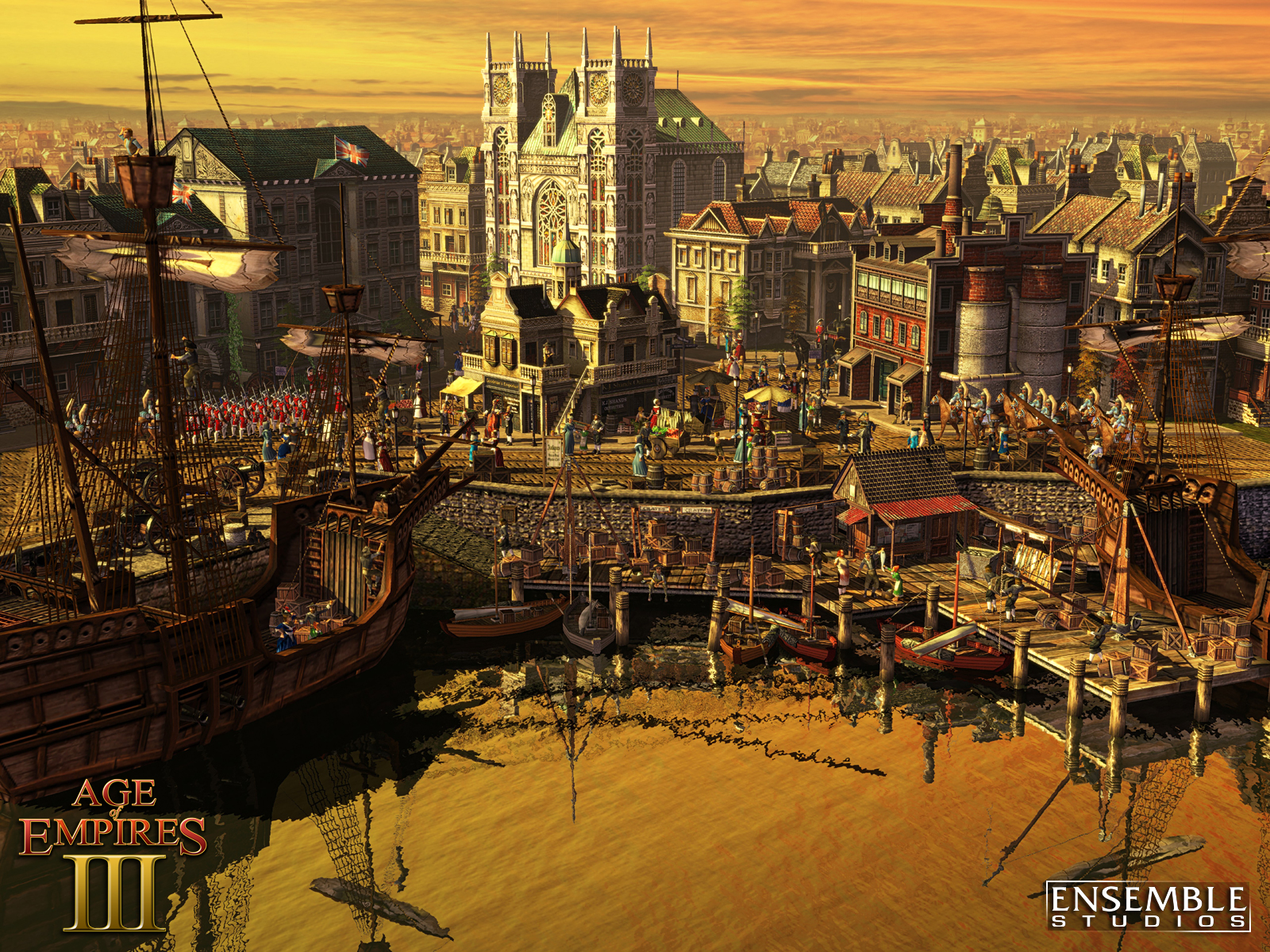 sfondo di age of empires,paesaggio urbano,città,area metropolitana,porto,orizzonte
