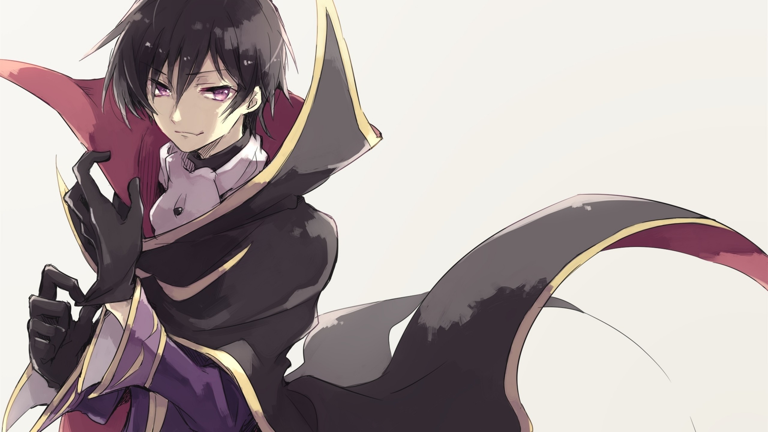 lelouch vi britannia wallpaper,cartoon,anime,black hair,cg artwork,long hair