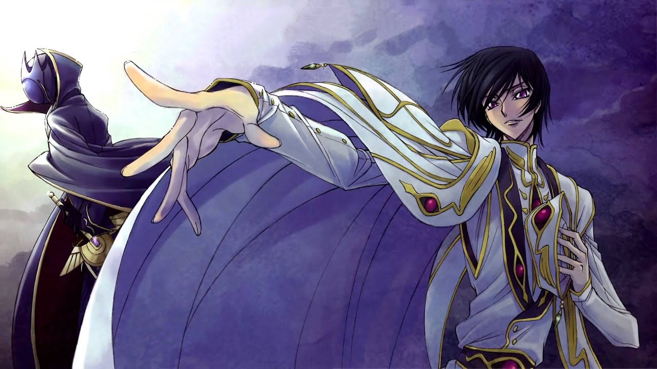 lelouch vi britannia wallpaper,cg artwork,anime,cartoon,long hair,illustration