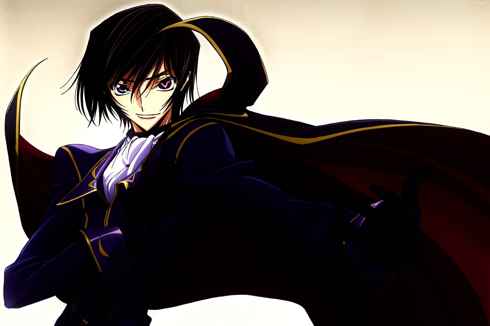 lelouch vi britannia wallpaper,anime,karikatur,schwarzes haar,cg kunstwerk,erfundener charakter