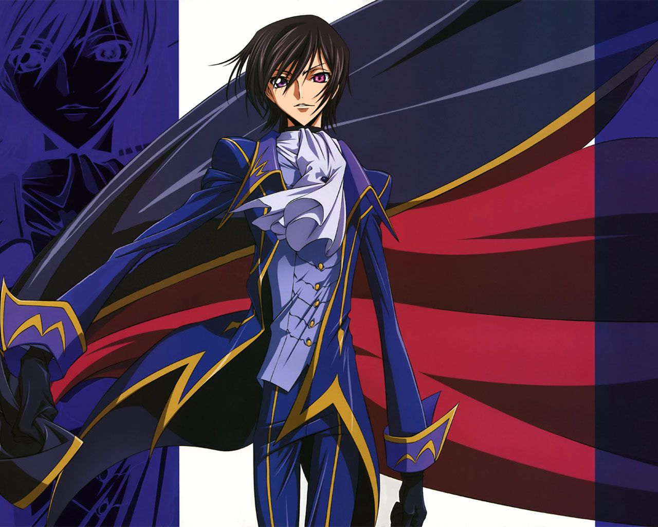 lelouch vi britannia wallpaper,cartoon,anime,cg artwork,black hair,fictional character