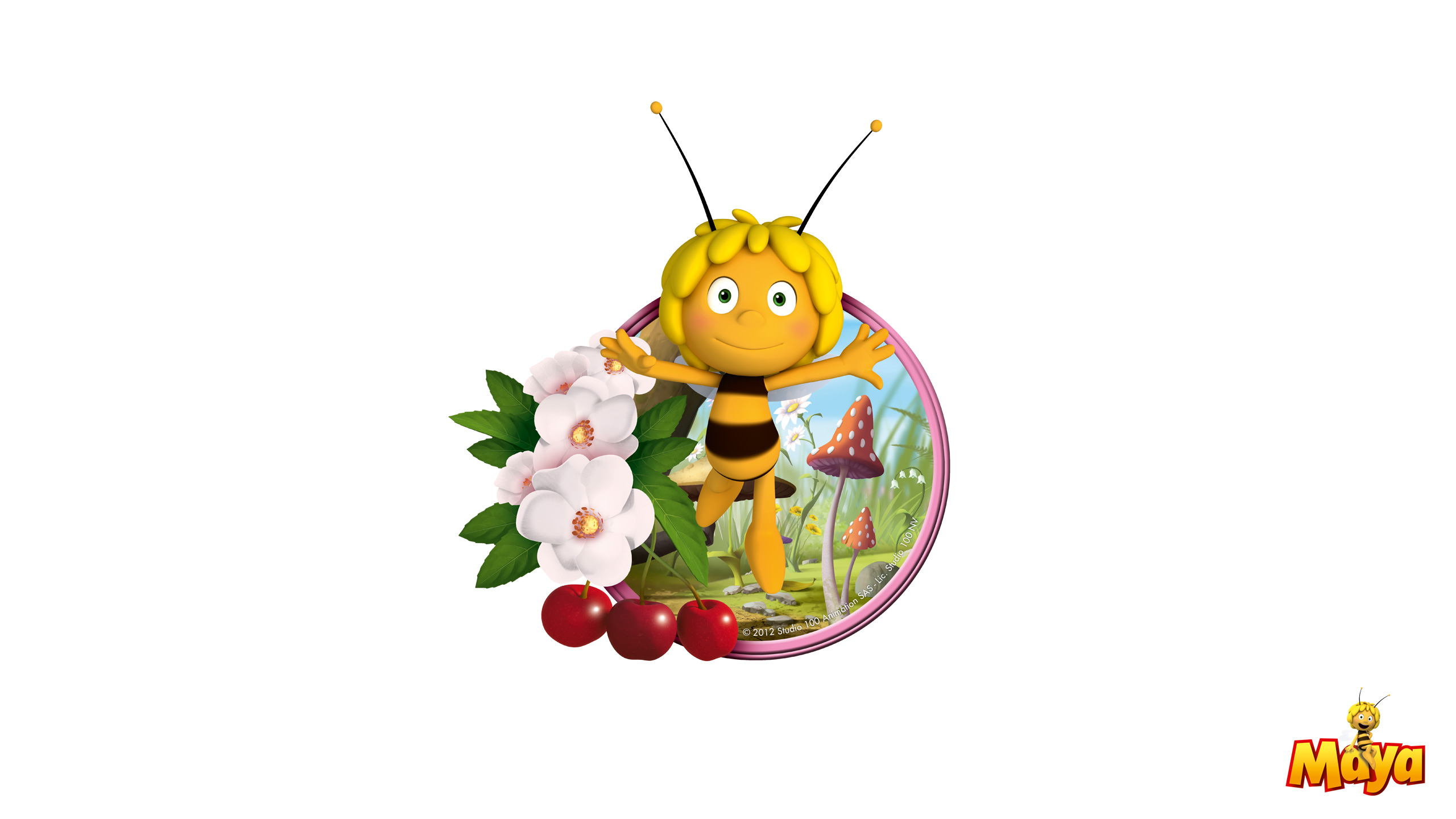 마야 이름 바탕 화면,만화,곤충,꿀벌,벌,막 날개 곤충