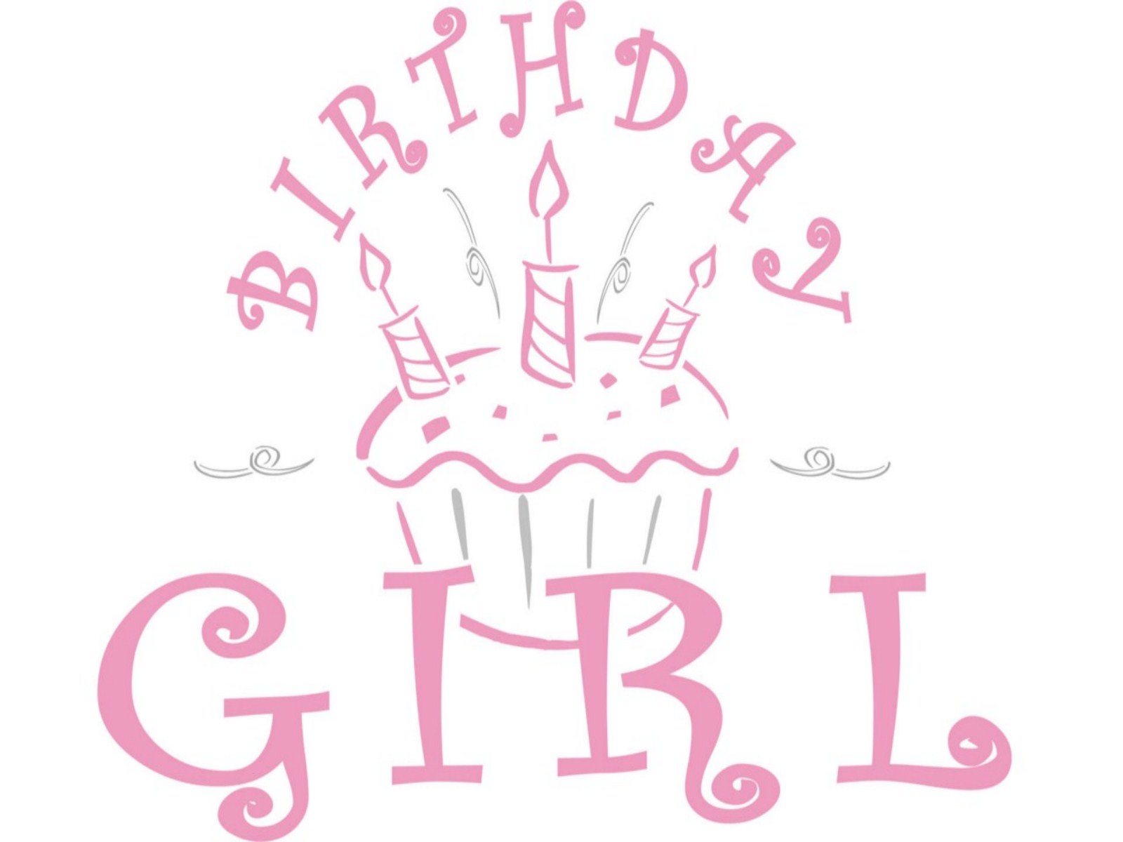birthday girl wallpaper,pink,product,text,clip art,font