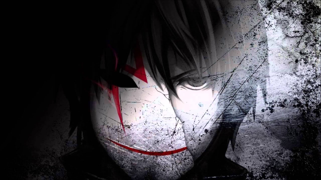 darker than black wallpaper,red,fiction,black and white,darkness,black hair