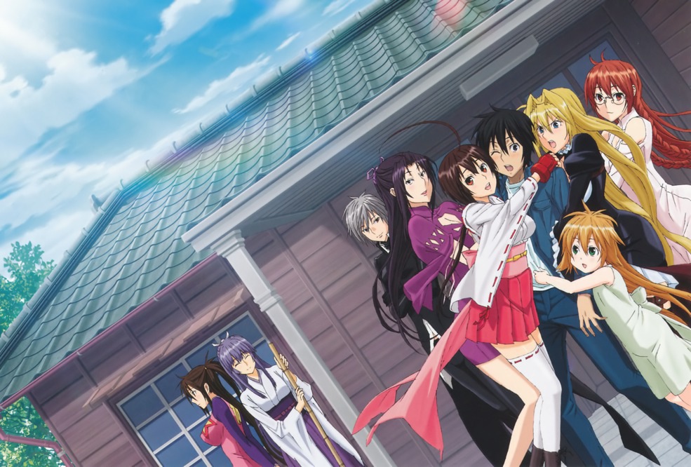 sekirei wallpaper,cartoon,anime,snapshot,cg artwork,black hair (240915