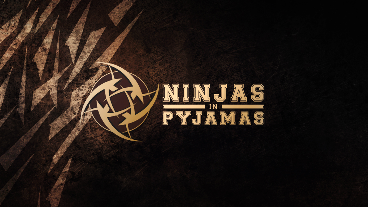 ninjas in pyjamas wallpaper,logo,font,text,graphics,brand