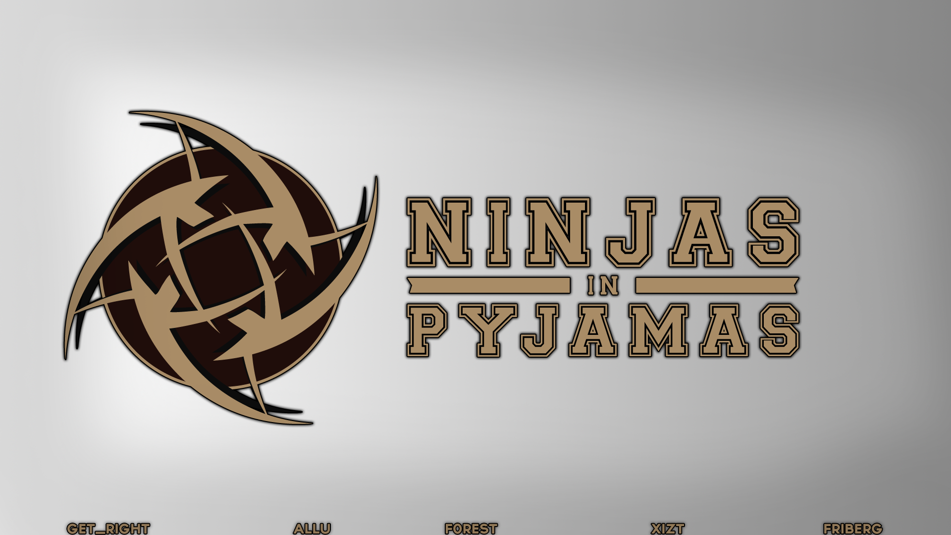 ninjas in pyjamas wallpaper,logo,font,graphics,calligraphy,graphic design
