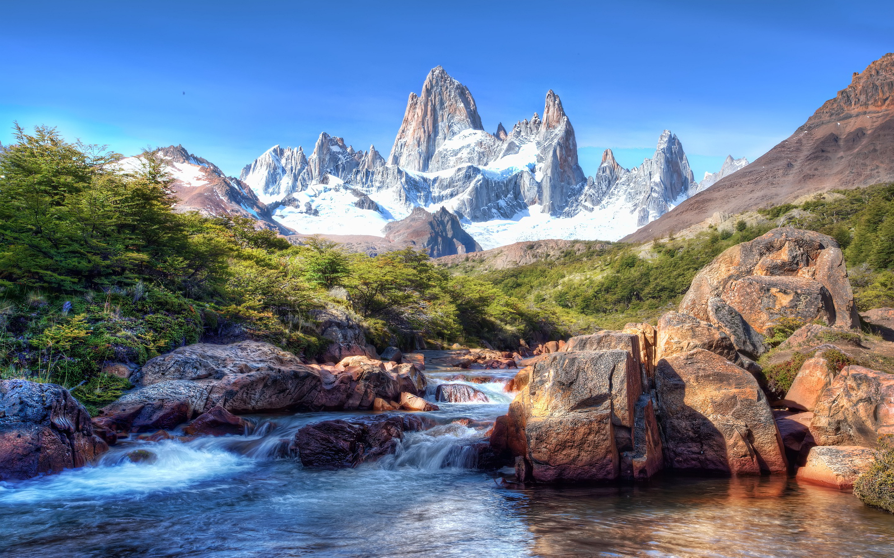 パタゴニア壁紙,自然の風景,自然,山,水,水資源