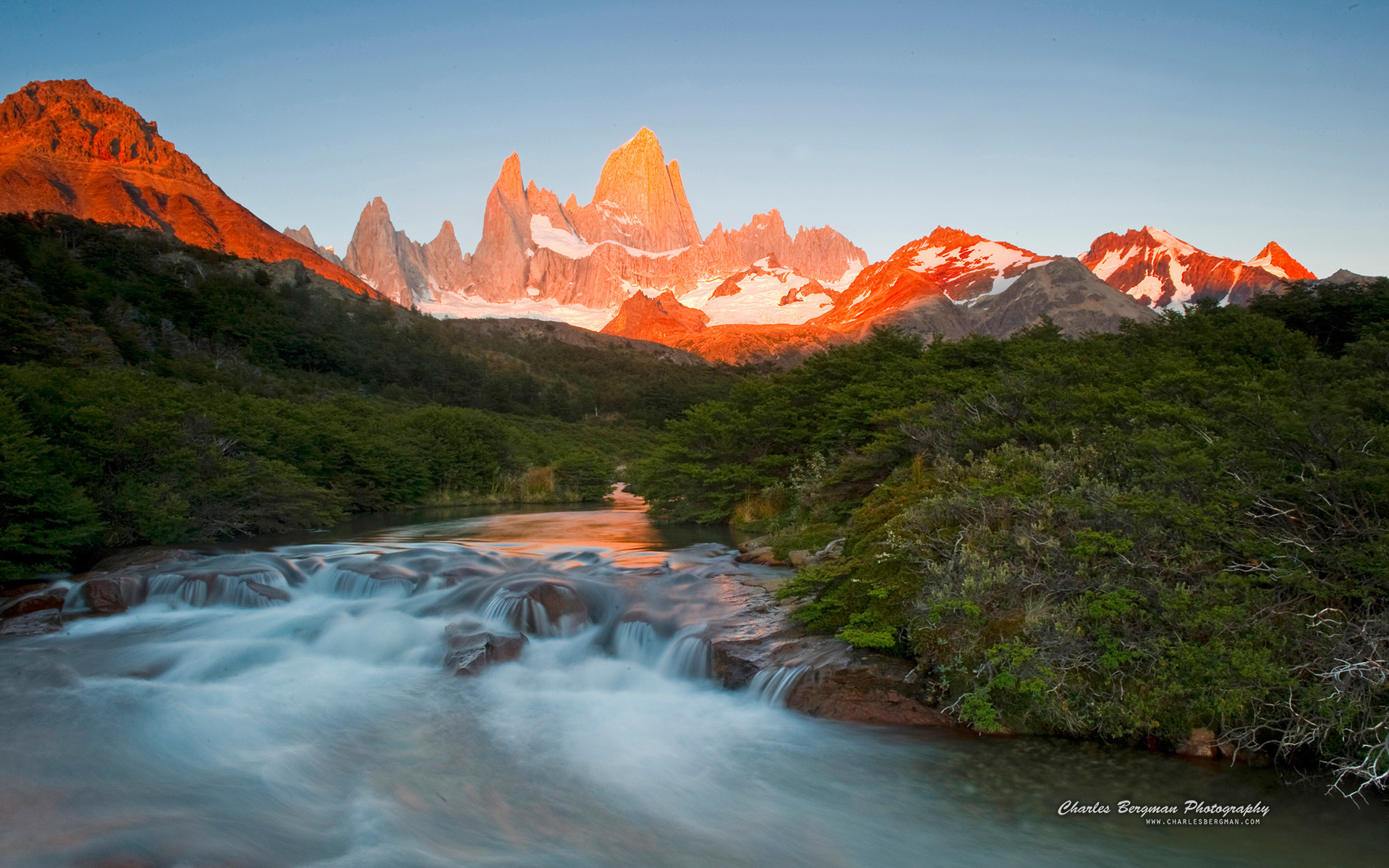 carta da parati patagonia,paesaggio naturale,natura,montagna,riflessione,acqua