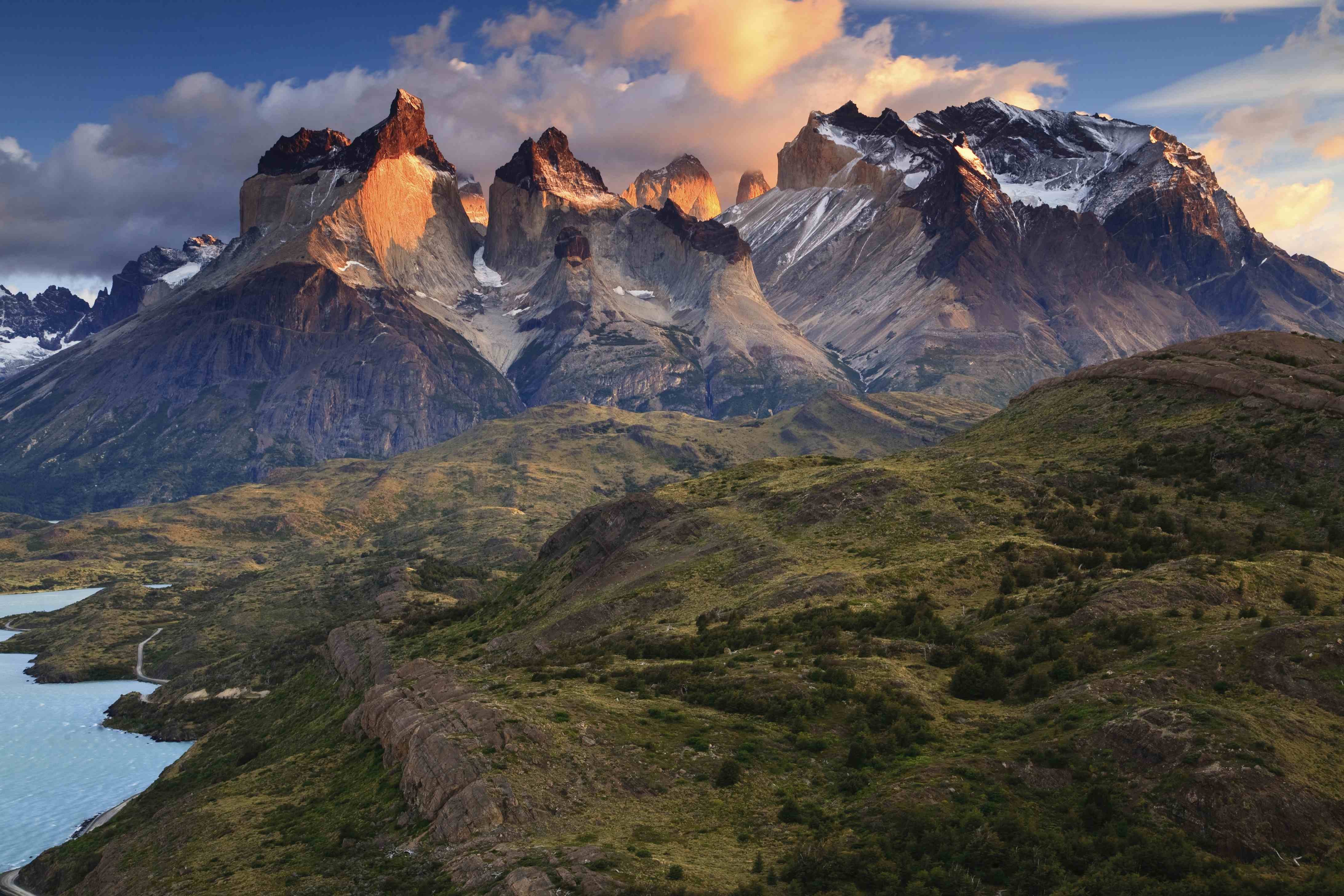 patagonia wallpaper,mountainous landforms,mountain,natural landscape,mountain range,nature