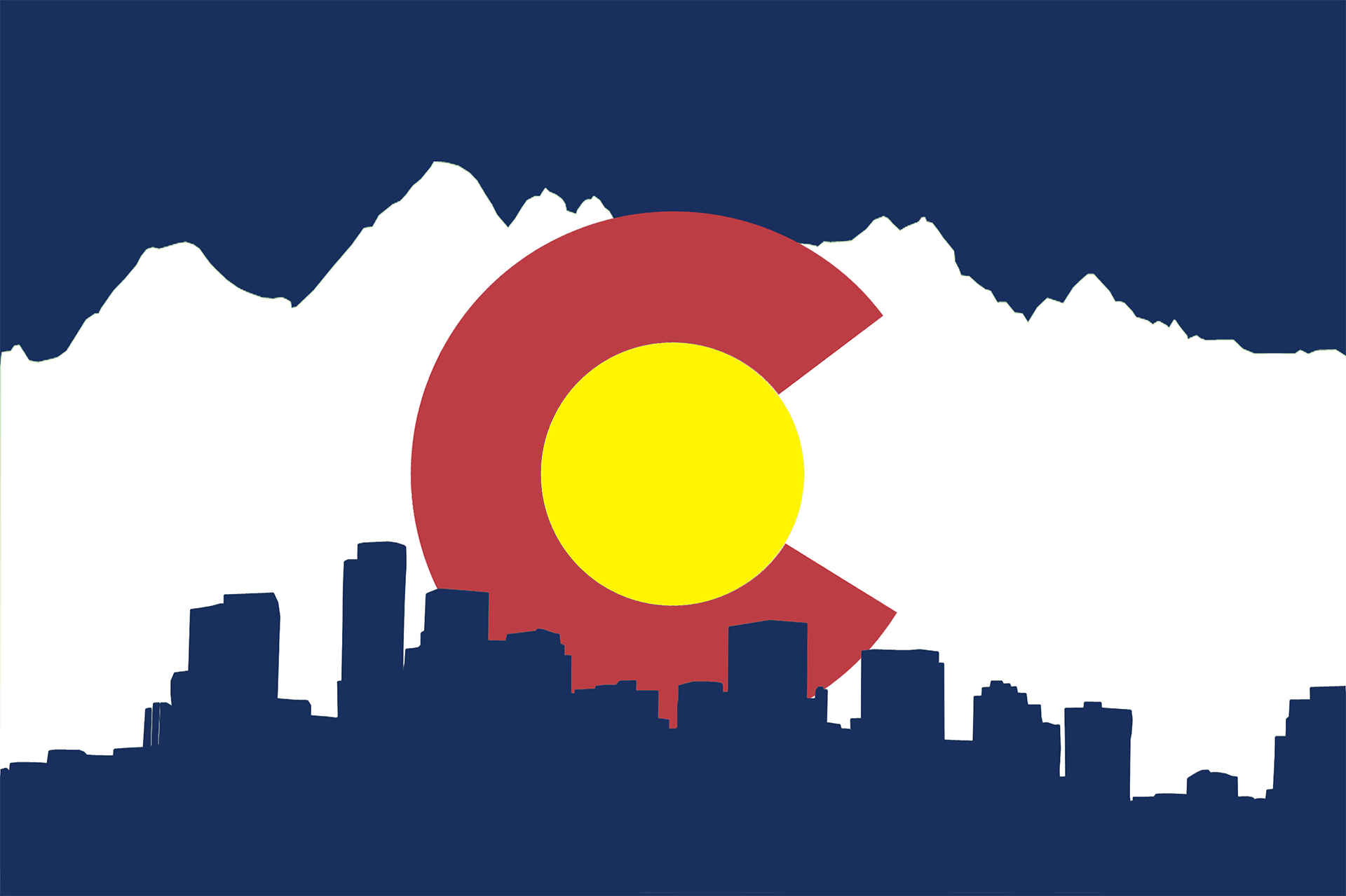 colorado flag wallpaper,tagsüber,stadt,himmel,schriftart,grafik