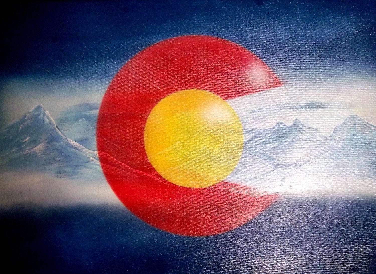 colorado flag wallpaper,himmel,atmosphäre,wolke,buntheit,platz