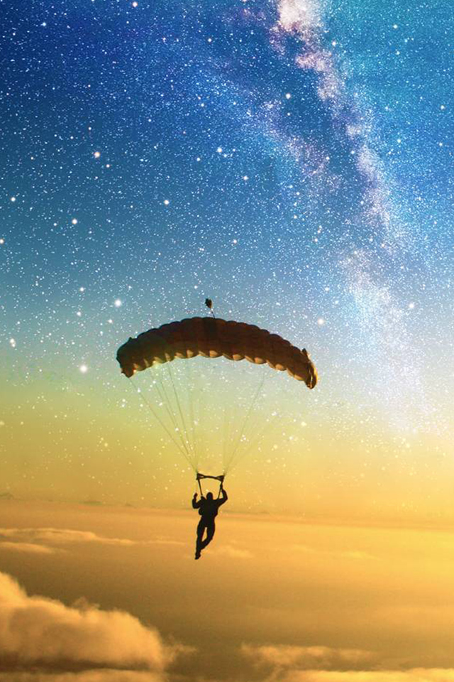 parachute wallpaper,parachute,parachuting,sky,air sports,paragliding