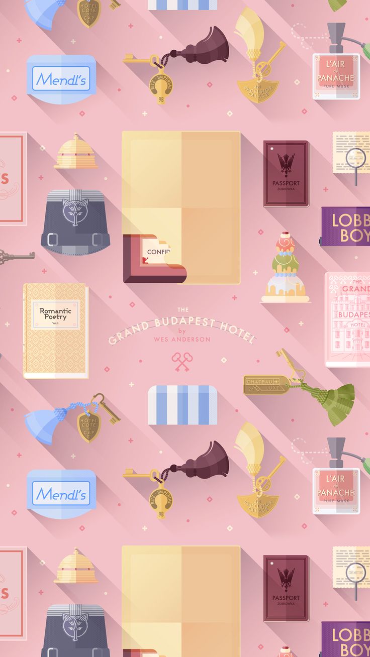 wes anderson iphone wallpaper,text,pink,illustration,design,line