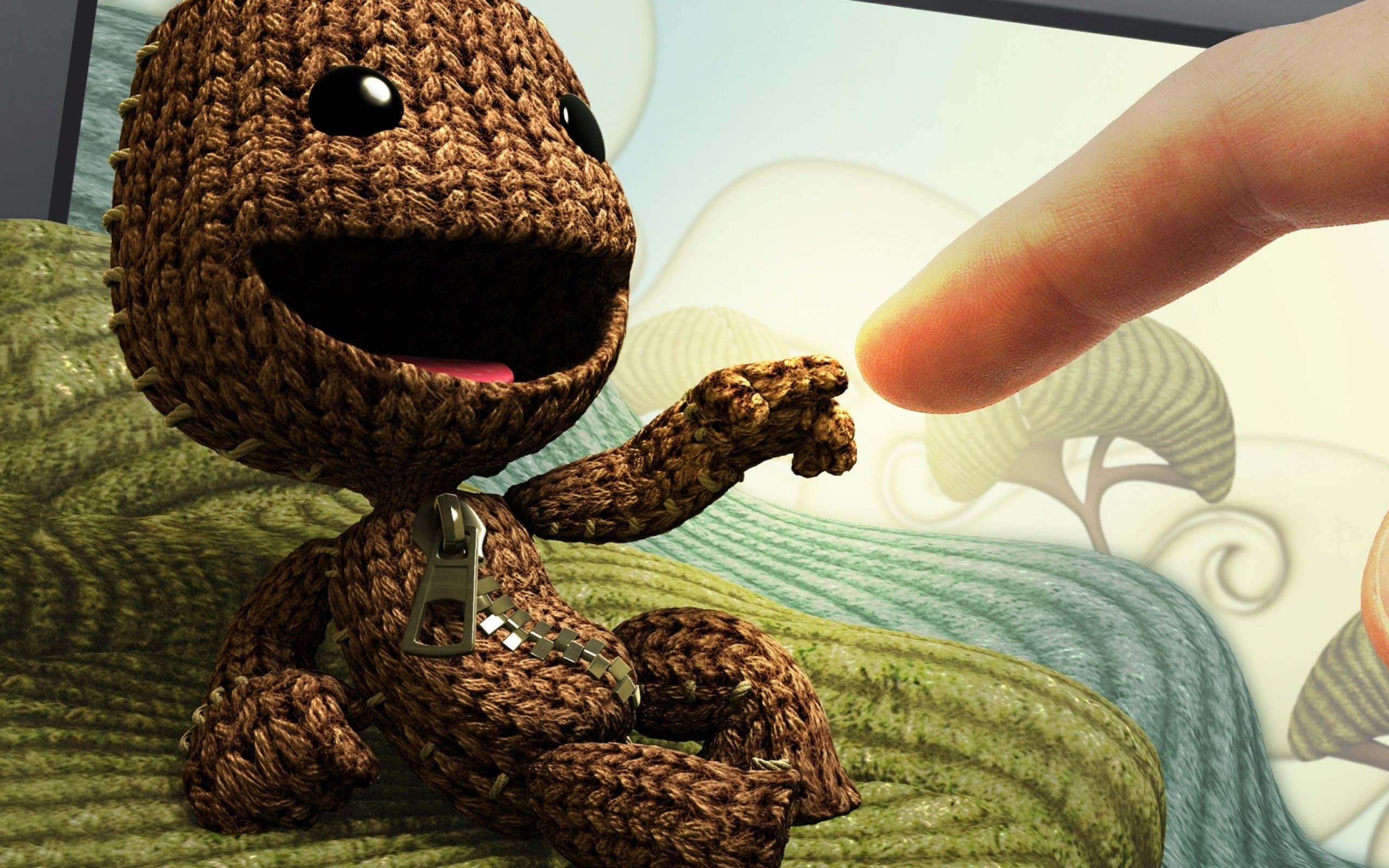 sackboy wallpaper,tejer,juguete,peluche,personaje de ficción