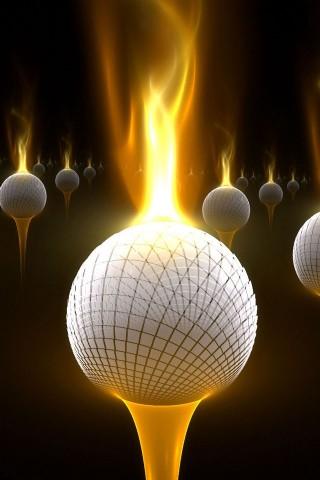 download di sfondi magici 3d,leggero,illuminazione,calore,pallina da golf,fiamma