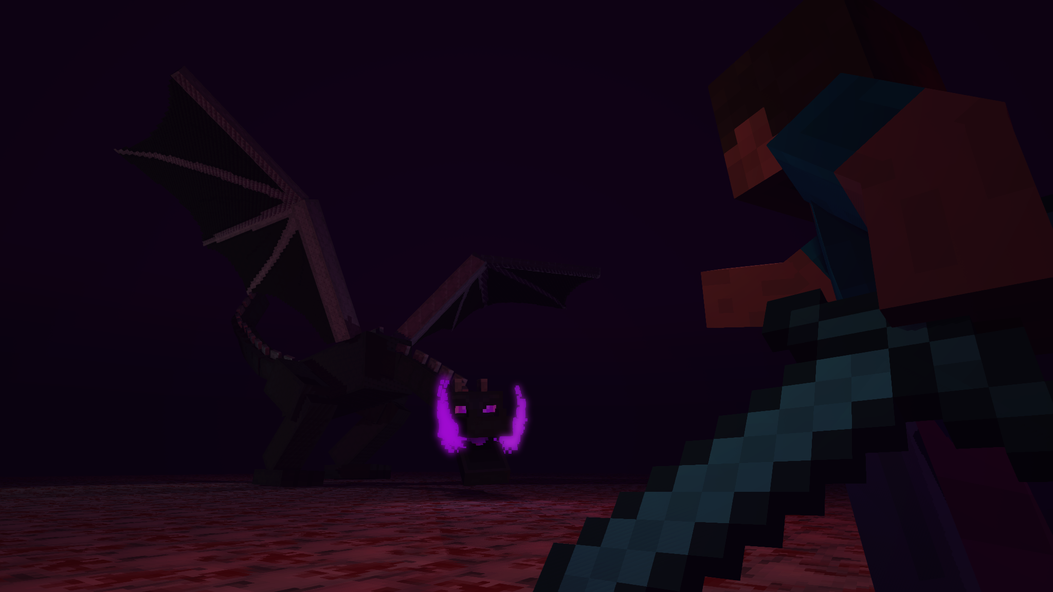 ender dragon wallpaper,black,purple,light,violet,darkness