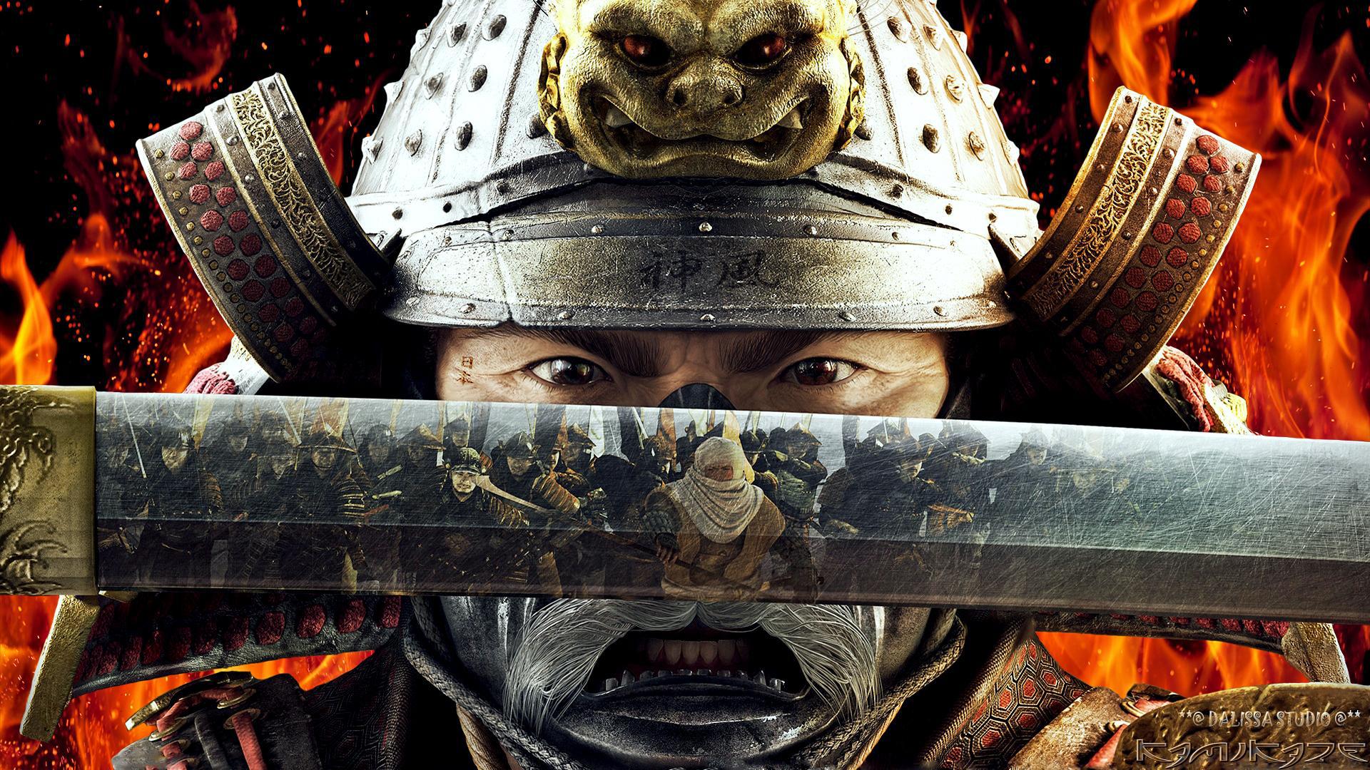kamikaze wallpaper,helmet,personal protective equipment,samurai,games,fictional character
