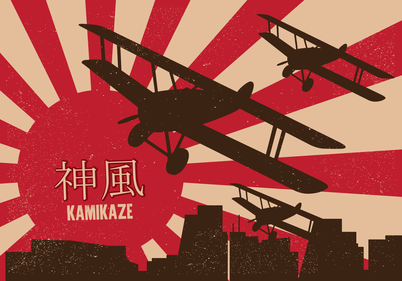 kamikaze wallpaper,airplane,aircraft,red,font,vehicle