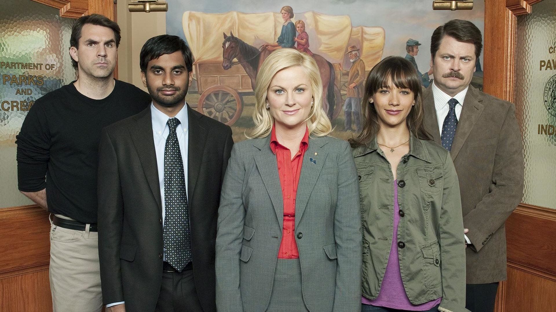 parks and rec wallpaper,event,suit,team,white collar worker,tourism