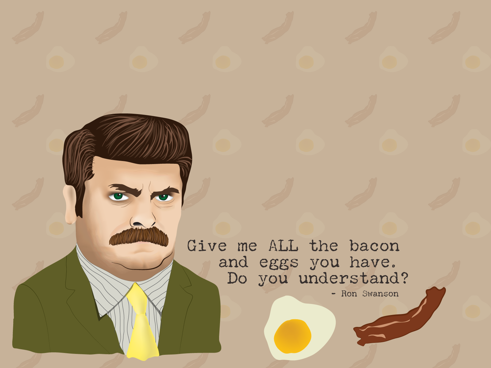 parks and rec wallpaper,cartoon,illustration,moustache,art,facial hair