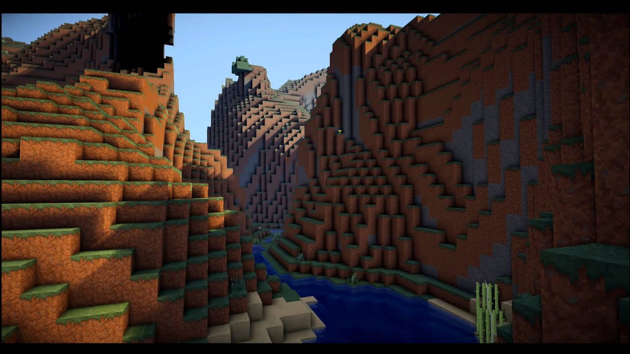 minecraft shader wallpaper,himmel,bildschirmfoto,welt,videospielsoftware,felsen