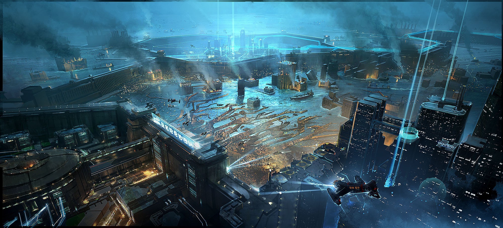 futuristic wallpaper hd,action adventure game,strategy video game,human settlement,city,pc game