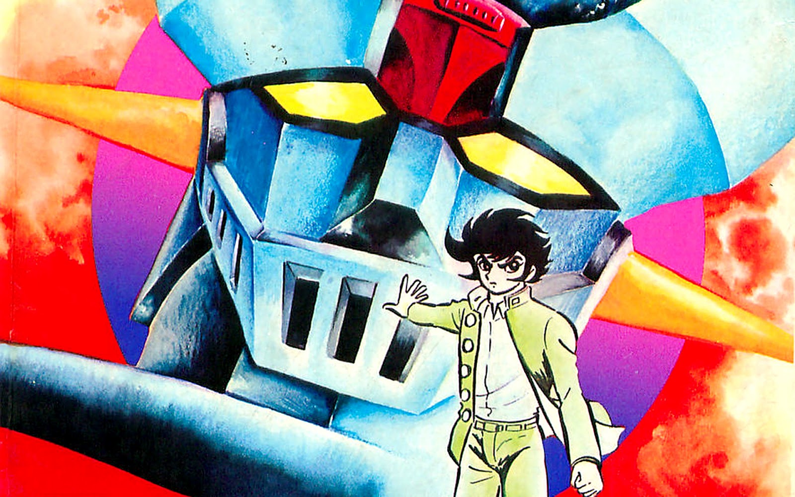 mazinger z wallpaper,karikatur,animierter cartoon,erfundener charakter,anime,illustration