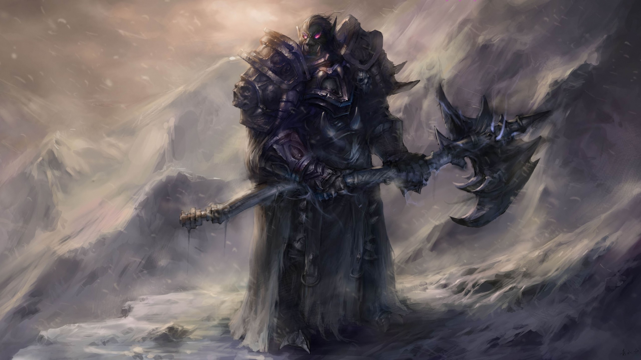 death knight wallpaper,cg artwork,demon,mythology,fictional character,warlord